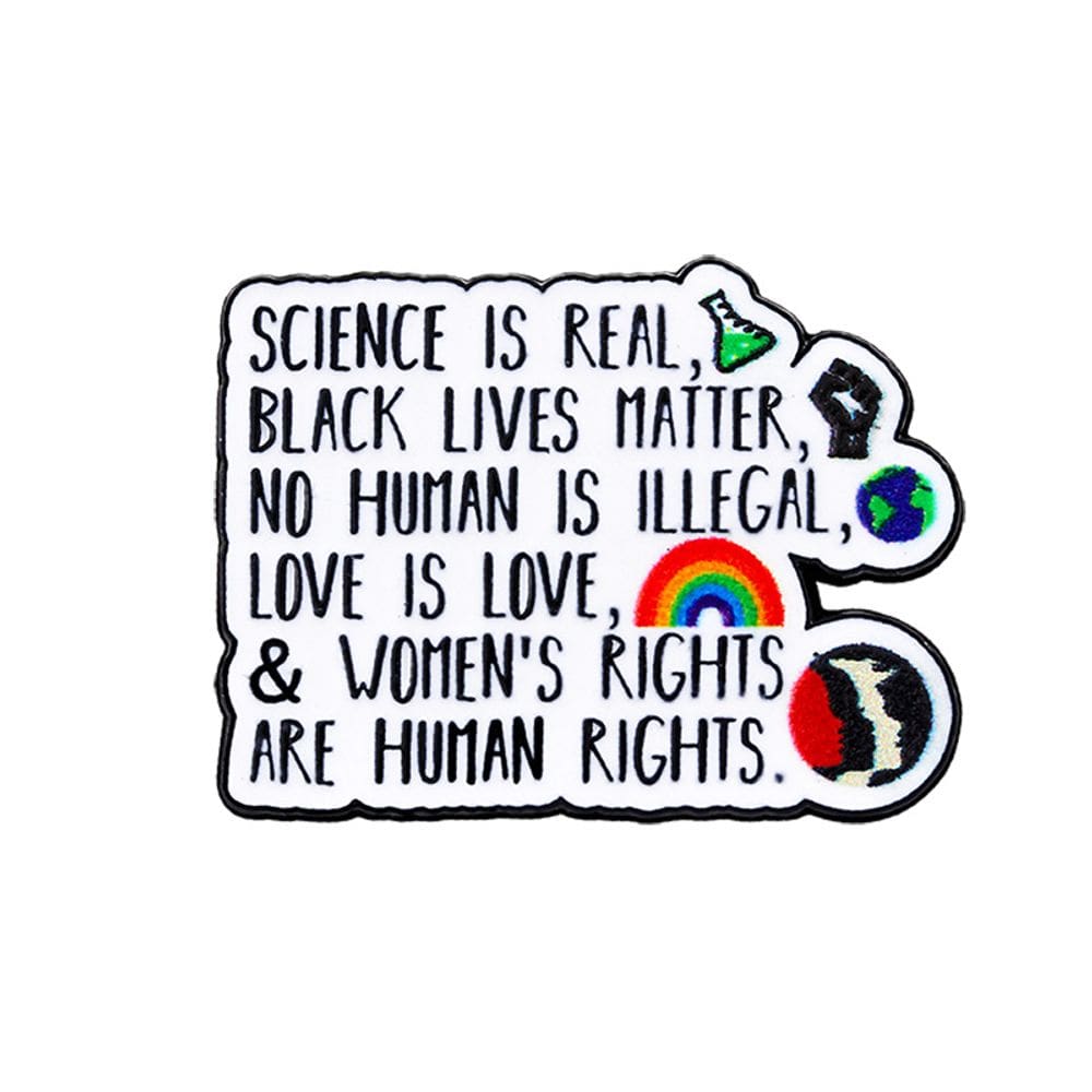 Broche Inspirational Quote Motivational Lapel Pin Alloy