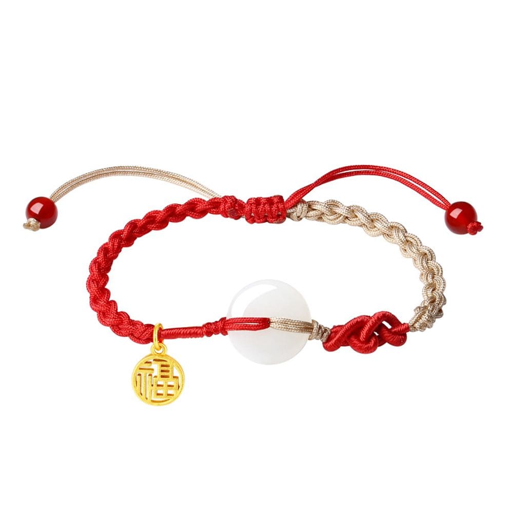 Pulseiras de prata S925 feitas à mão em estilo chinês para mulheres