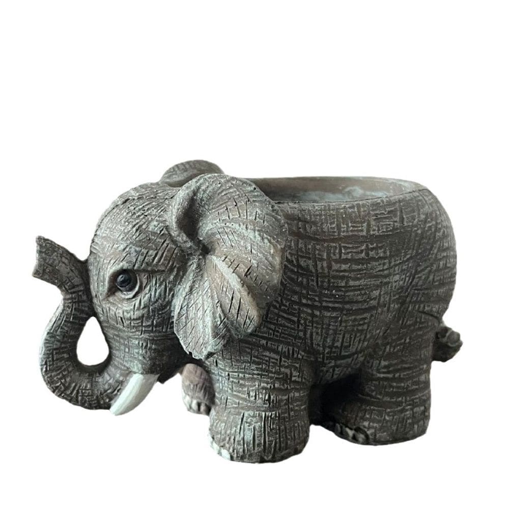 Vaso de flores em resina Elephant Creative Animal Plant Pote 300g