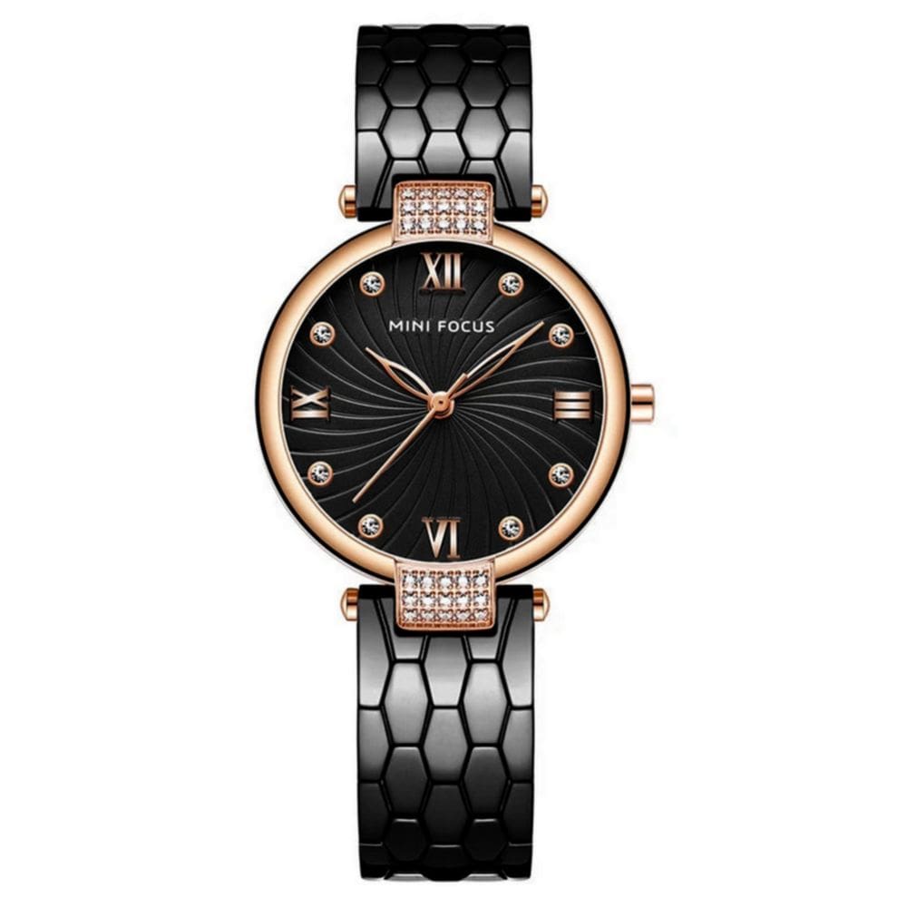 Relógio feminino Minimalista pulseira em aço inoxidável quartzo impermeável