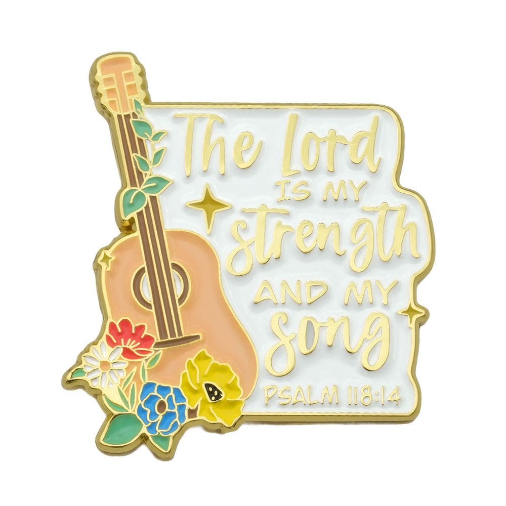 Alfinetes de broche Alfinetes de blusa O Senhor é minha força e minha canção
