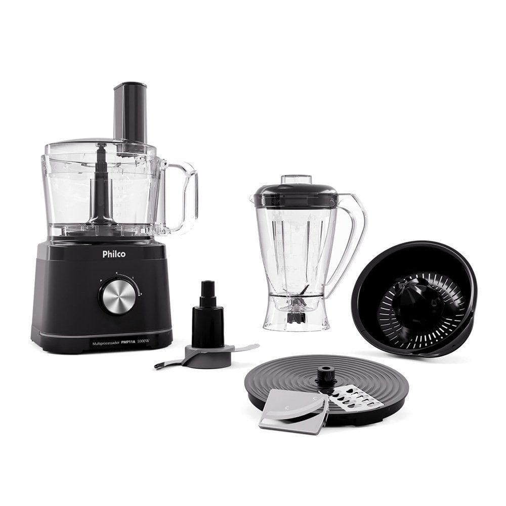 Multiprocessador De Alimentos Philco Concept PMP11A 5 Em 1 1000W Preto 110V