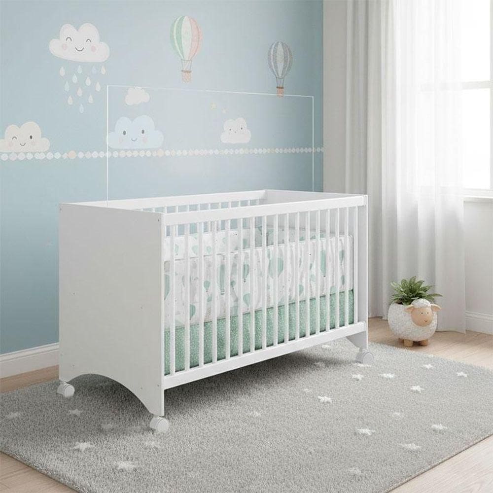 Berço Gutti Ambiente Branco Brilho - Móveis Estrela