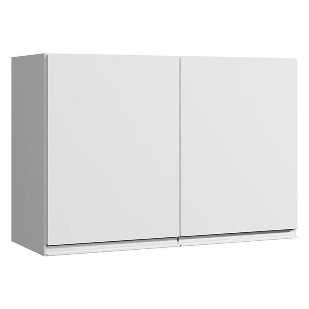 Armário Aéreo Para Cozinha Andréia 2 Portas 80 Cm Branco - Ajl