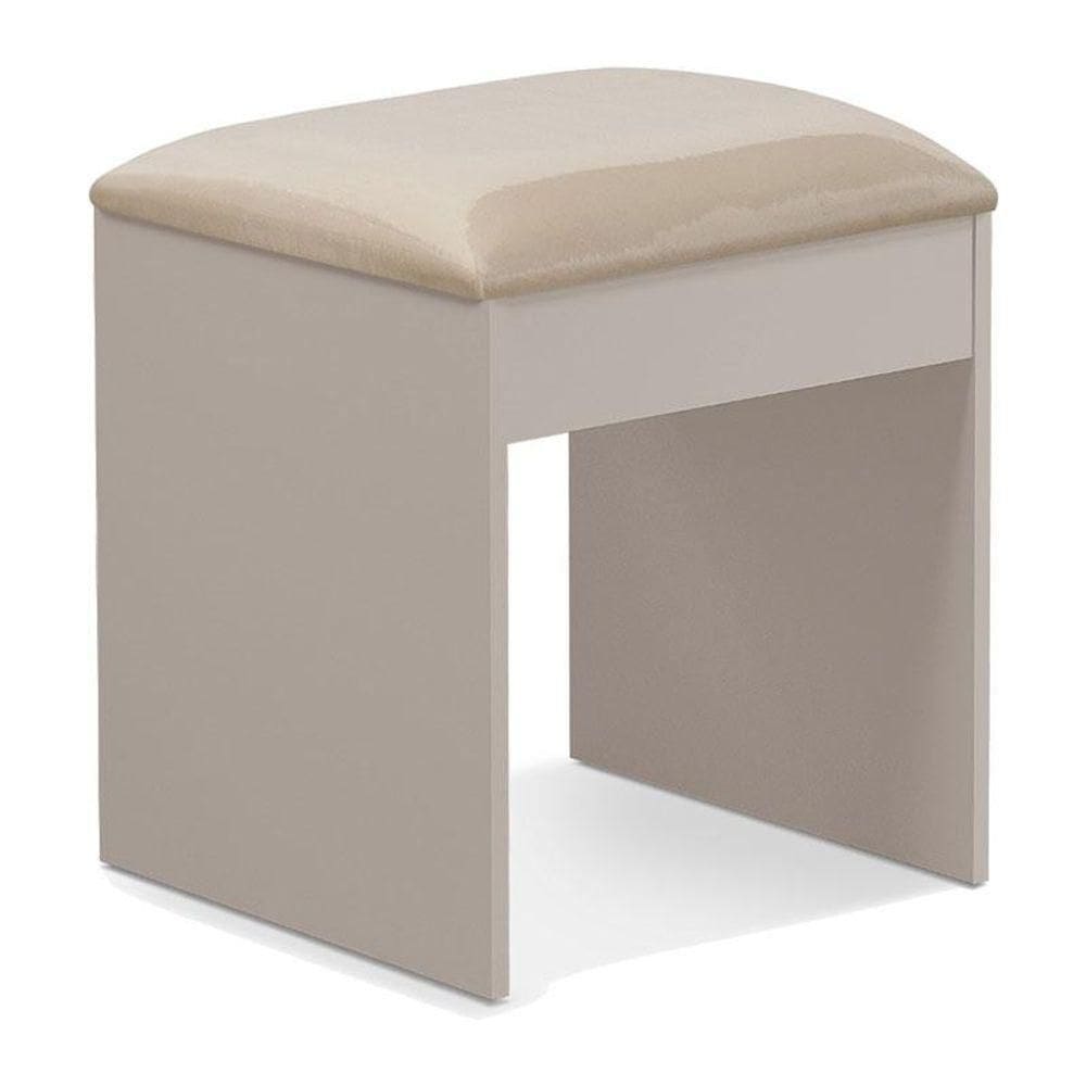 Banqueta Maia Com Almofada Para Penteadeira Mani - Luapa