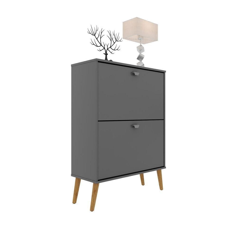 Sapateira Mudy Cinza - Móveisaqui