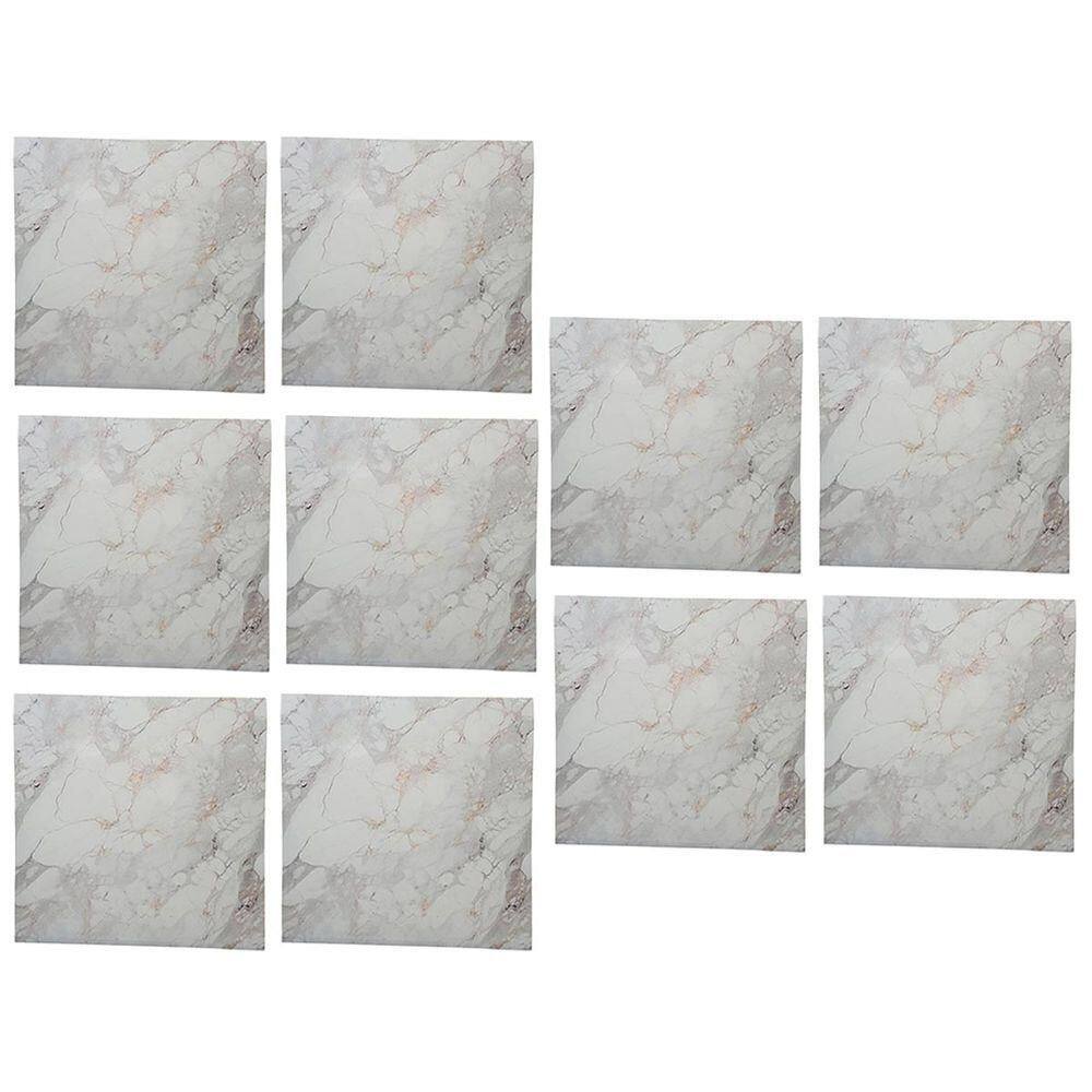 Placa Adesiva 3d Marmore Kit 10 Uni Autocolante Papel De Parede Obra Reforma Casa Banheiro Cozinha Varanda Decoraçao