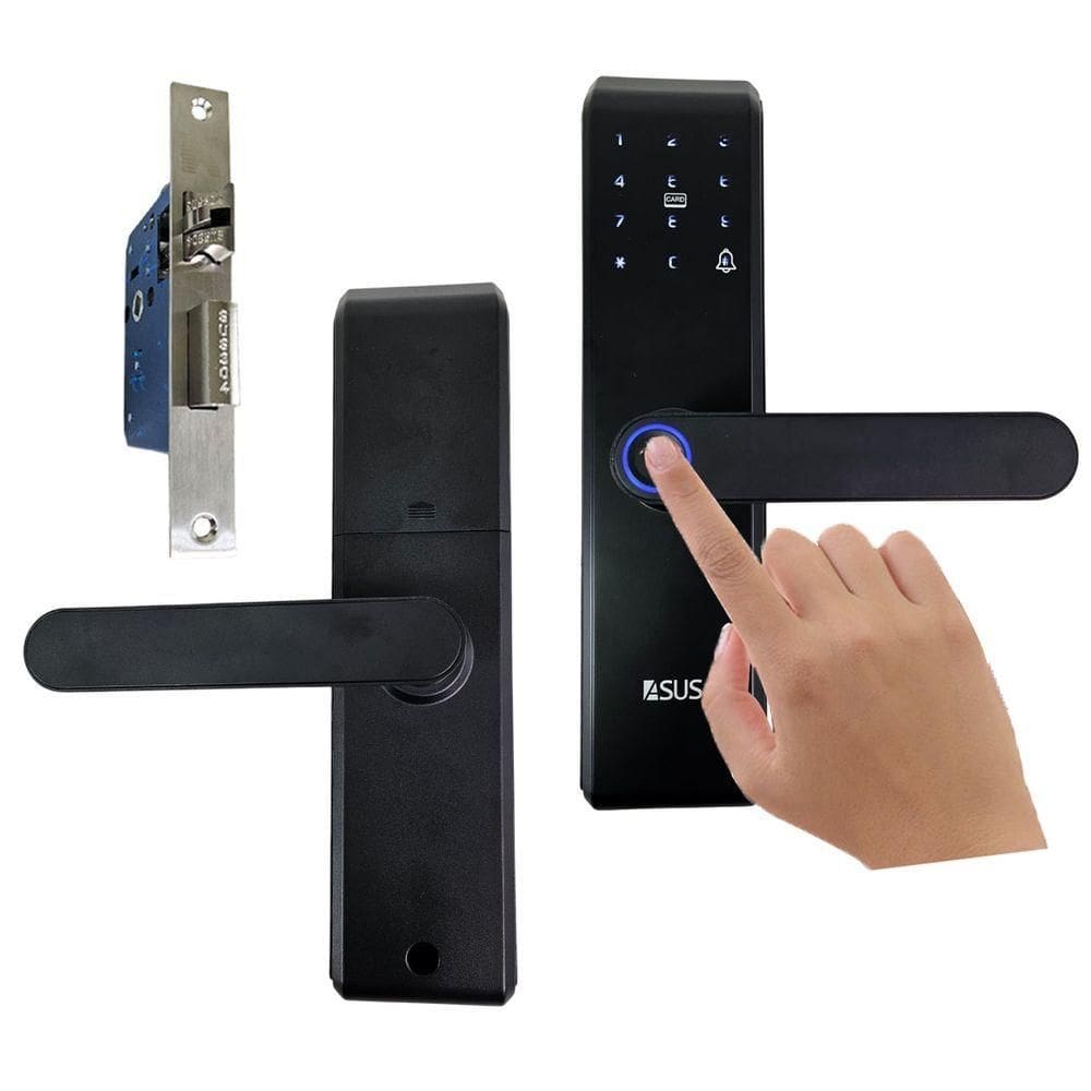 Fechadura Digital Eletronica Biometria Senha Chave Acesso Cartao Porta Casa Residencia Escritorio Sala Segurança