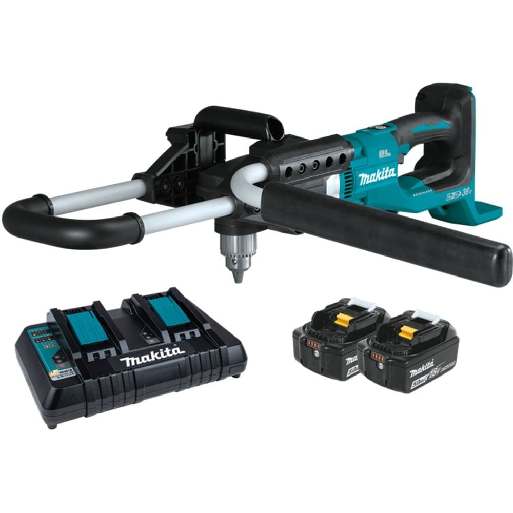 Perfurador de Solo com 2 Baterias 5AH e Carregador Duplo - DDG460T2X9-220V - MAKITA