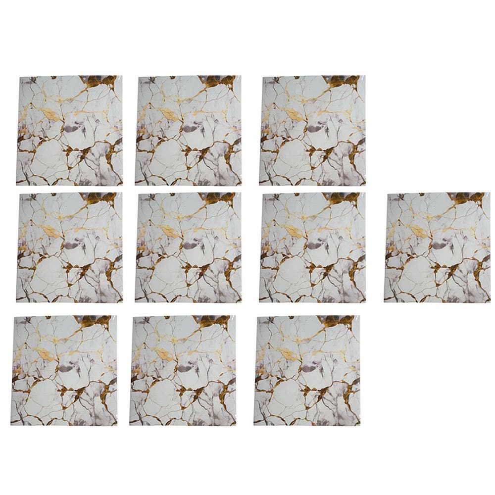 Placa Adesiva Marmore 3D Kit 10 uni Papel de Parede Autocolante Ambiente Moderno Obra Reforma Casa Quarto Sala Cozinha