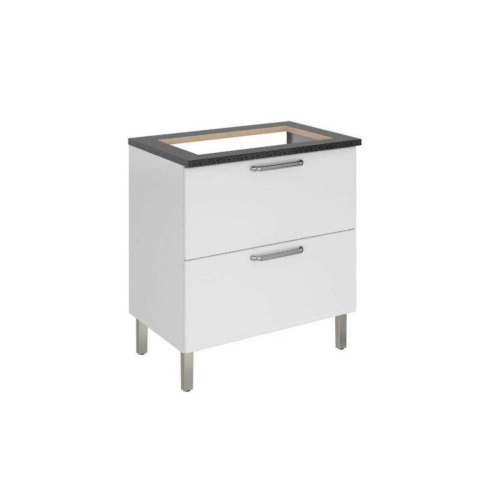 Balcão Cozinhas Itatiaia Tarsila p/ Cooktop 5 Bocas - 1 Porta Horizontal e 1 Gaveta - Branco