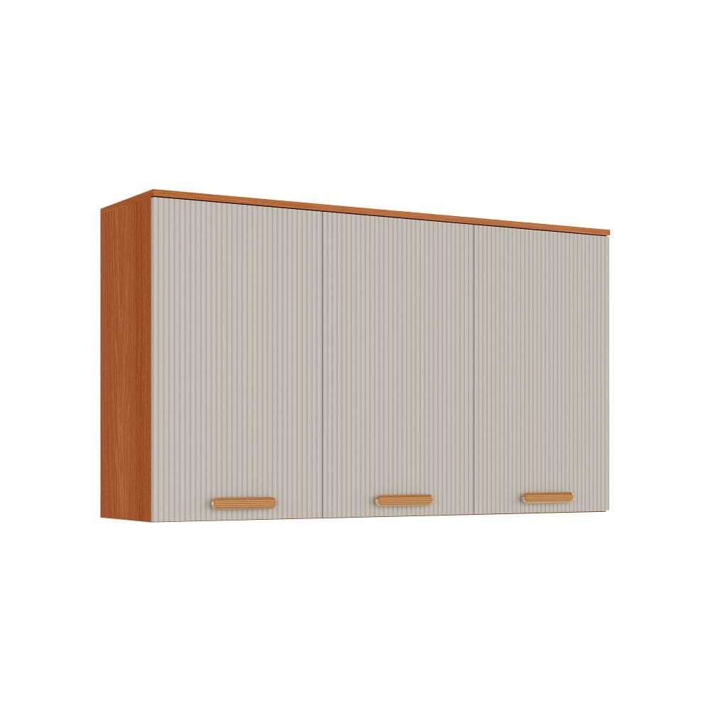 Armário Aéreo Itatiaia Itafriz 120cm em Madeira Cinamomo/Fendi