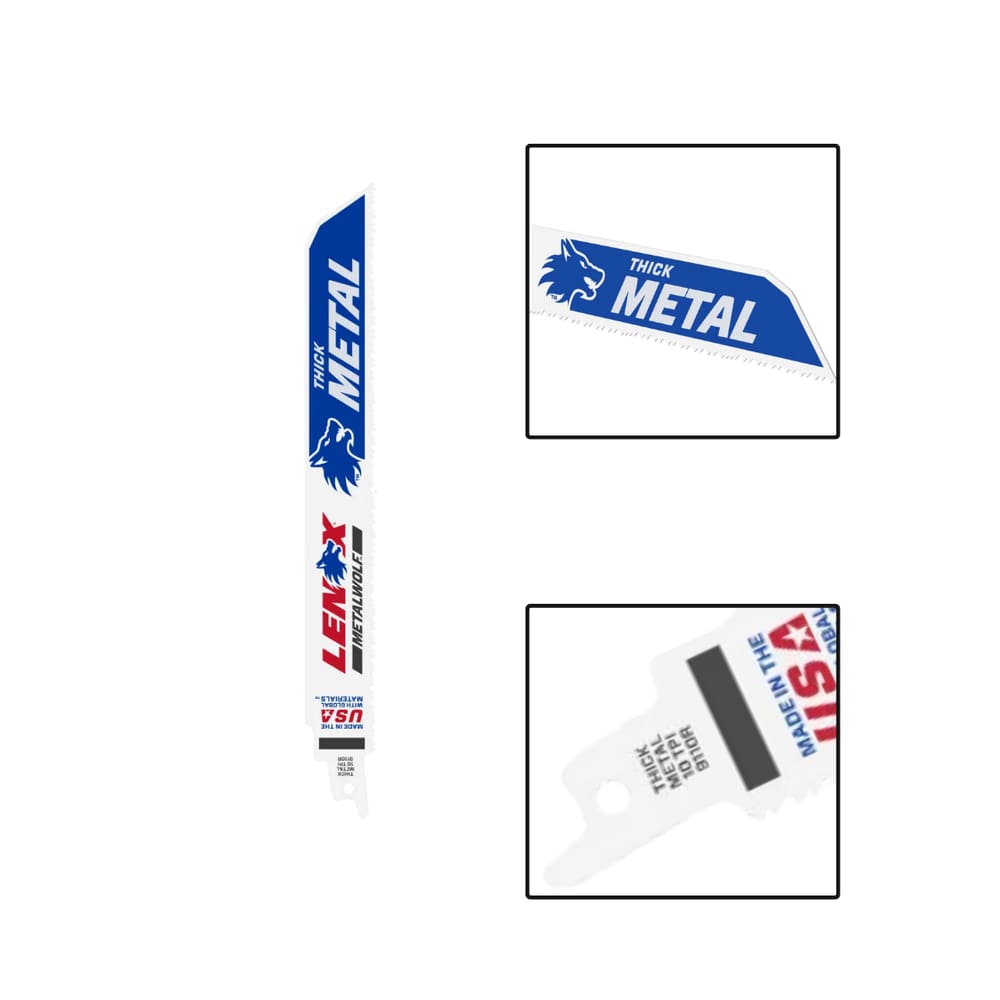 Serra Sabre Aço 152 x 25mm 60 Dentes 5 Peças