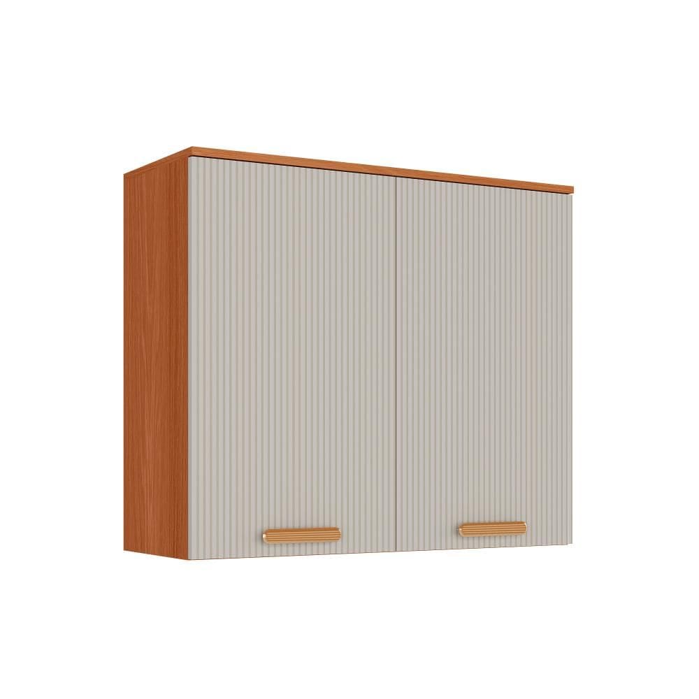 Armário Aéreo Itatiaia Itafriz 80cm em Madeira Cinamomo/Fendi