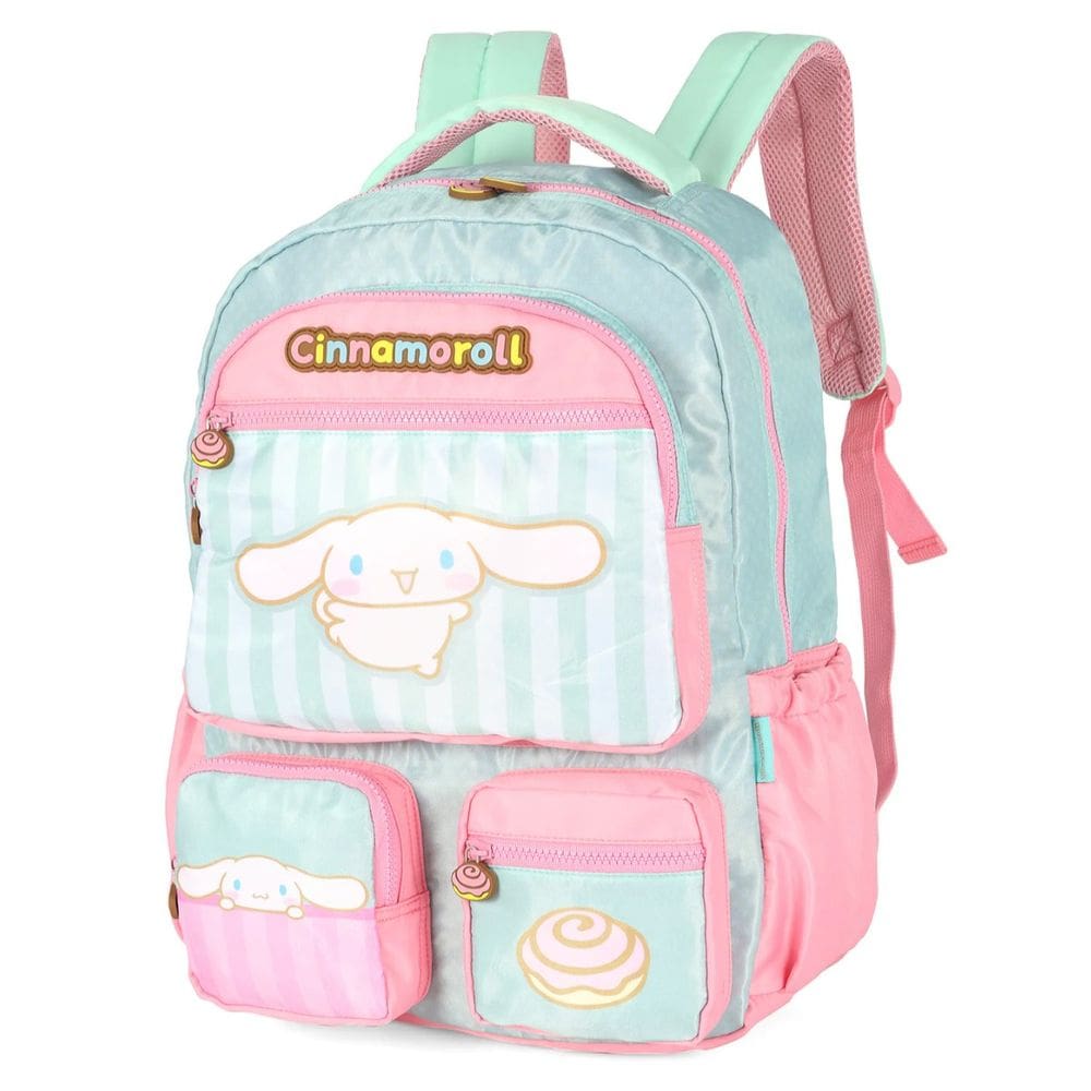 Mochila De Costas Amigos Da Hello Kitty Cinnamoroll Verde