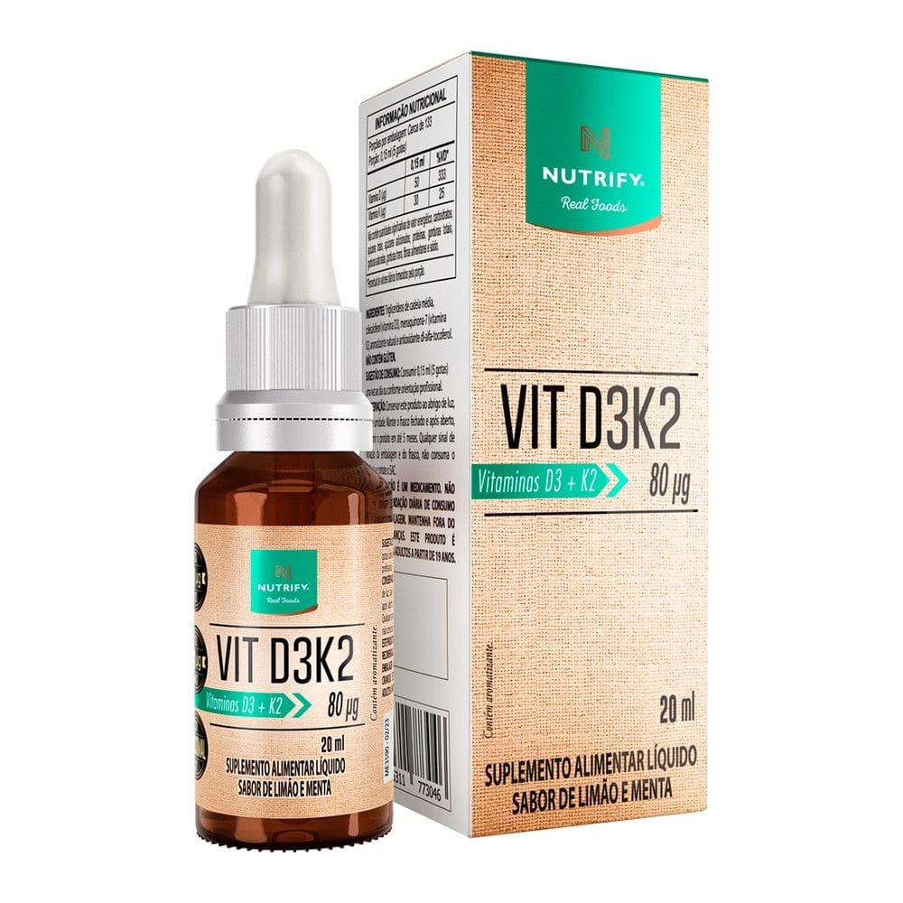 Vitamina D3K2 Nutrify em Gotas 20ml
