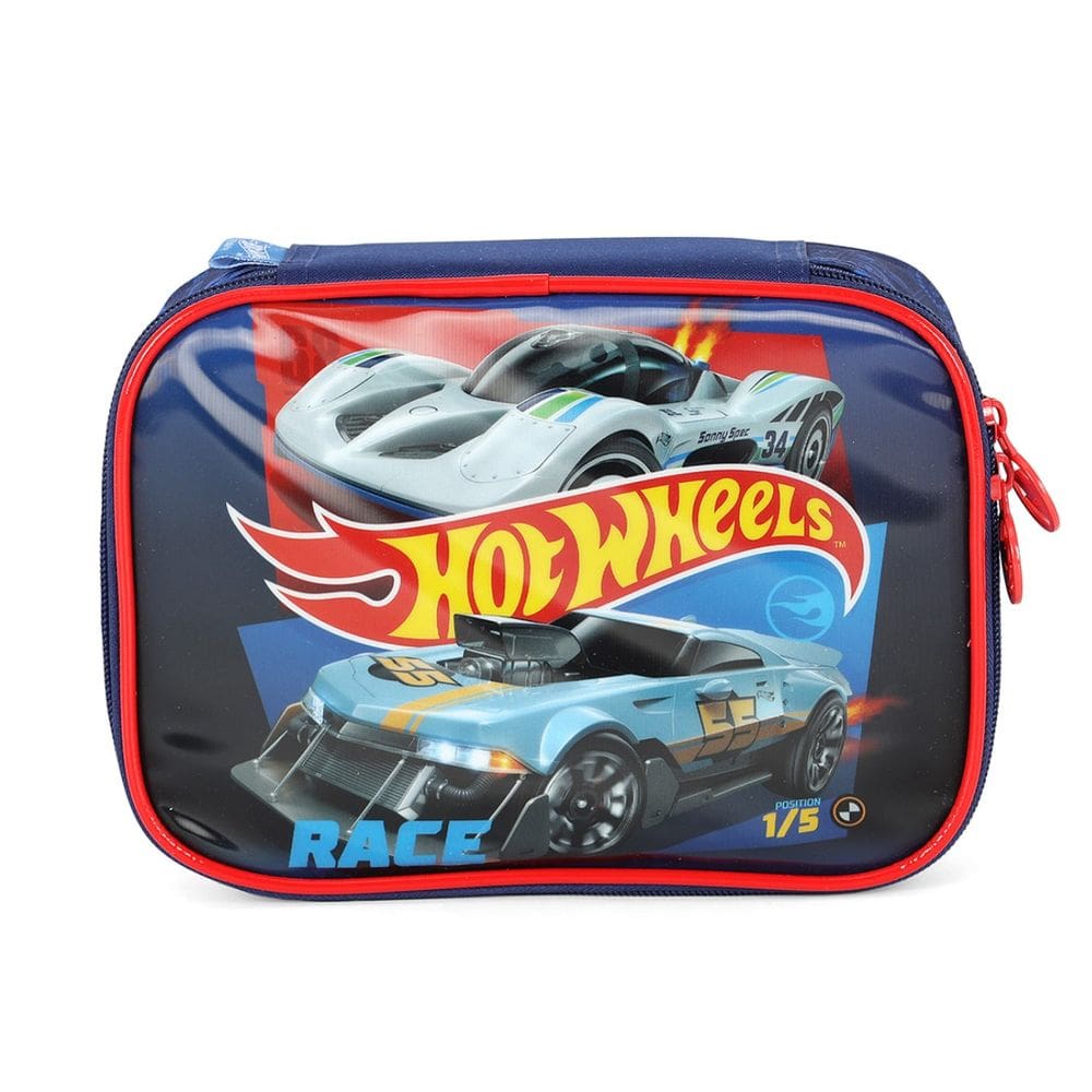 Estojo Box Hot Wheels Escolar Vermelho Luxcel Up4you Menino