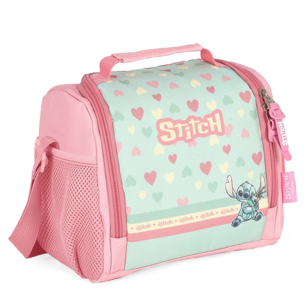 Lancheira Stitch Bolsa Térmica Verde Escolar Infantil Disney