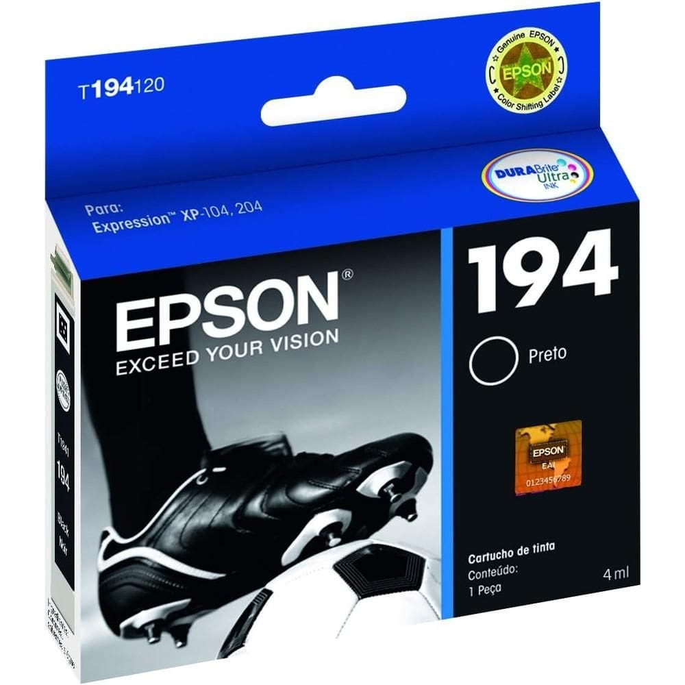 Cartucho De Tinta Epson 194 Preto