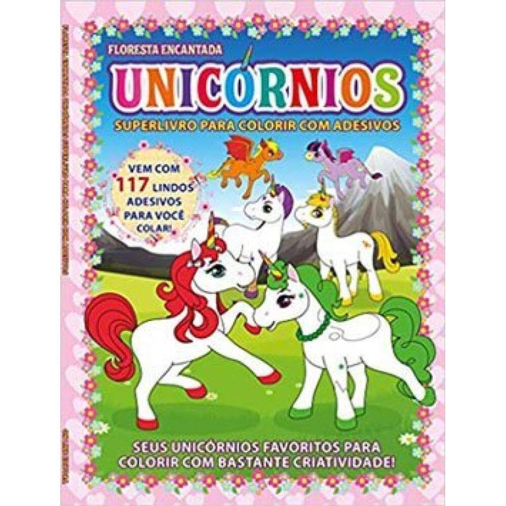 Floresta Encantada - Superlivro Para Colorir Adesivos