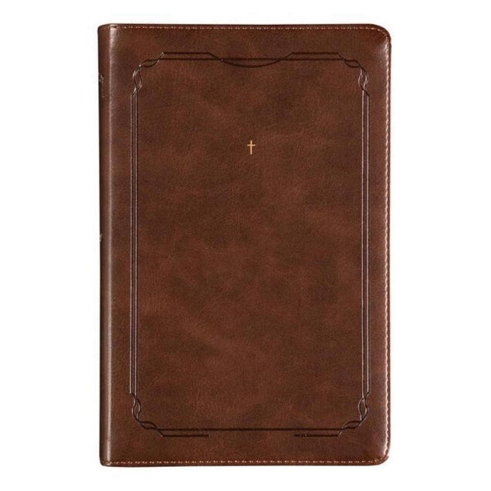 The Purpose Book: Bíblia Sagrada, A21, Capa Couro-Soft Marrom, Cruz