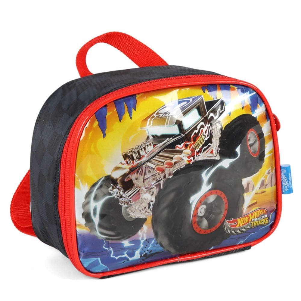 Lancheira Escolar Infantil Térmica Hot Wheels Menino Preto
