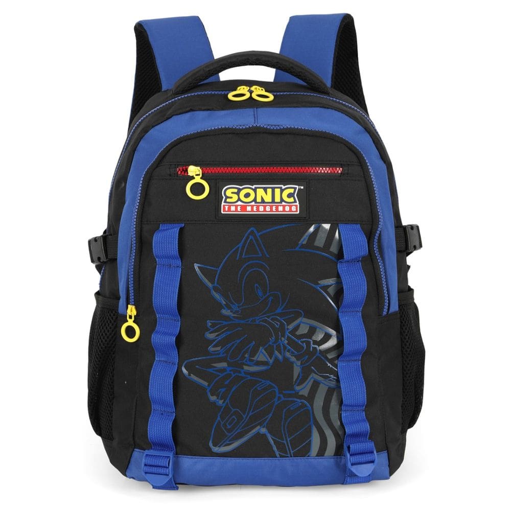 Mochila Sonic de Costas Juvenil Escolar Luxcel Azul
