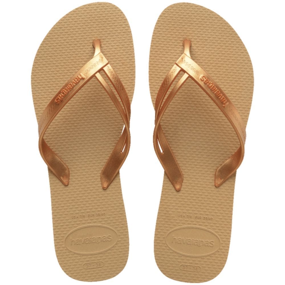 Sandália Havaiana Elegance Dourado Tamanho 35/36
