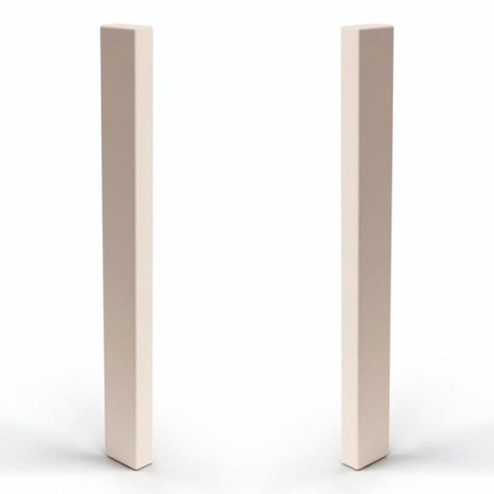 Terminal para Rodapé Plasbil Nobre PVC 1142.28 Creme, 15 x 151 mm