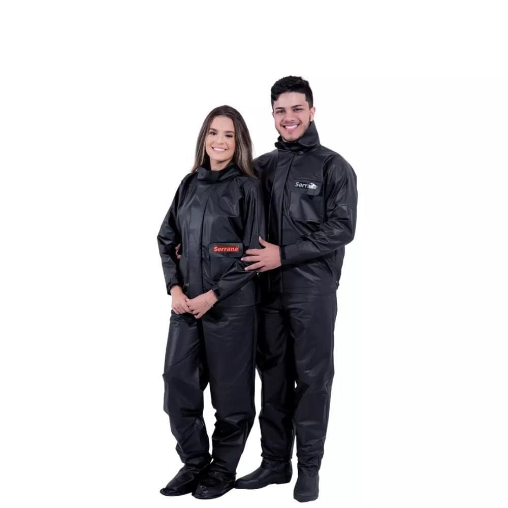 Kit 2 Capas De Chuva Impermeável Feminina + Masculina Tam M Serrana