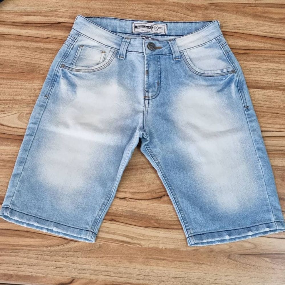 Bermuda Jeans Claro Masculina Squadrão Premium