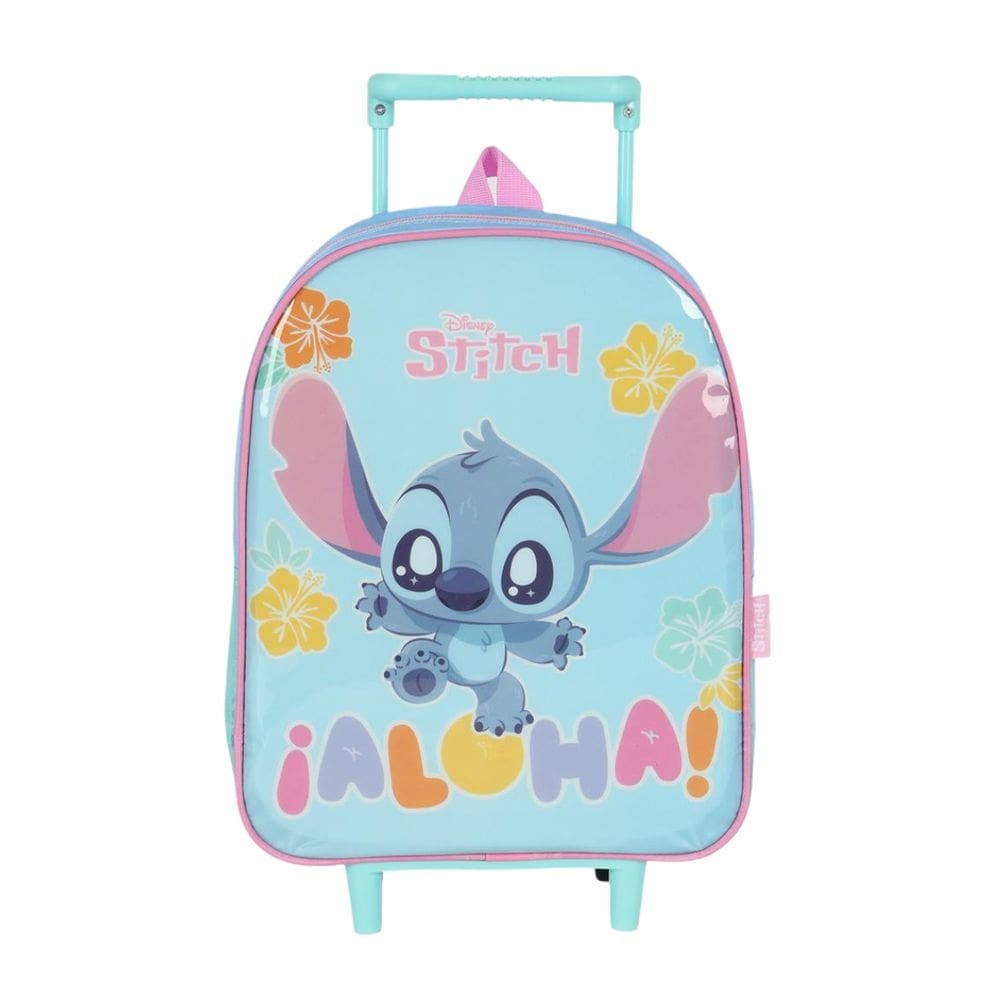 Mochila Rodas Stitch 13” Pequena Creche Meninas Infantil