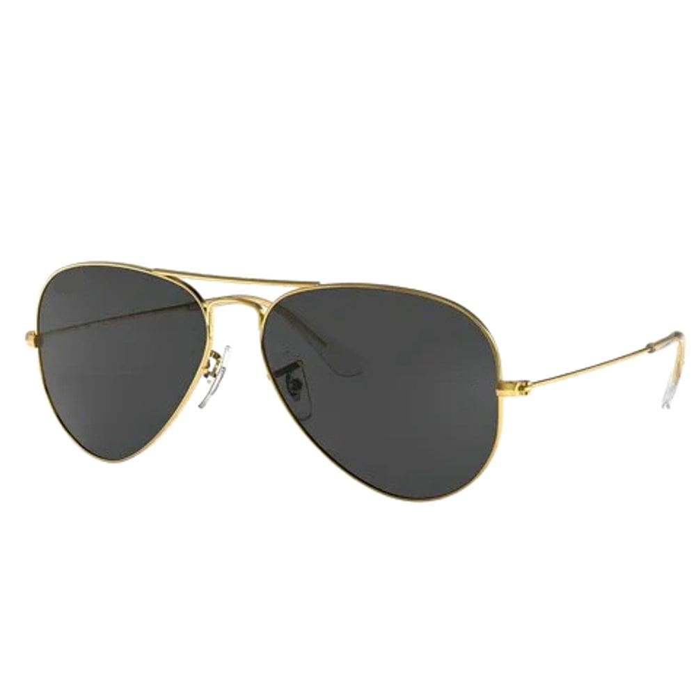 Óculos De Sol Aviador Dour/Preto Lentes De Cristal Prot Uv400 + KIT