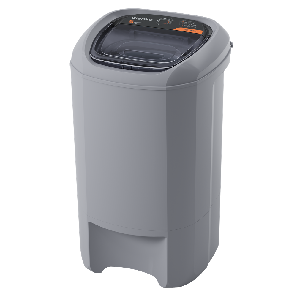 Centrífuga de Roupas Premium - 15 Kg - Silver - Wanke