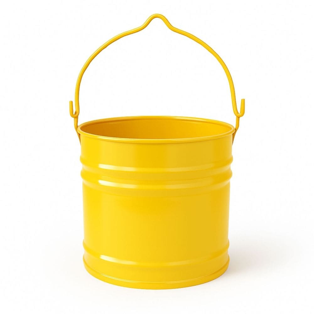 Mini Balde Galvanizado 3 Litros - Colorido para Jardim, Horta e Decoração