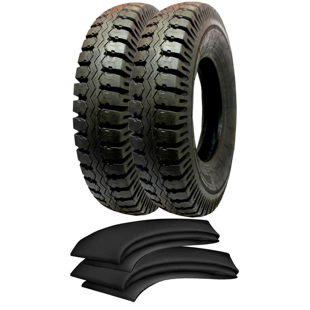 Kit 2 Pneus 1000-20 16 Lonas 146/143J At59 Anteo + 2 Camaras