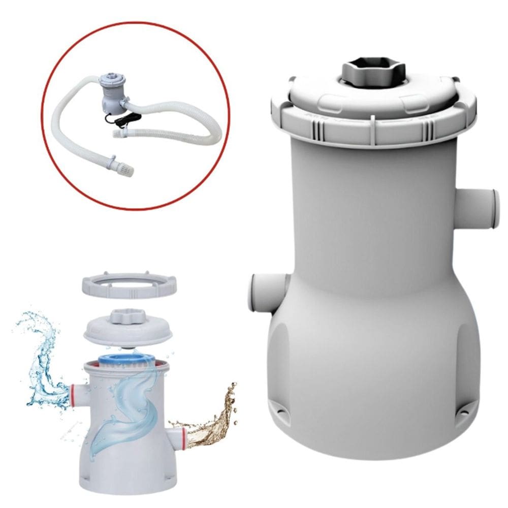 Filtro para Piscina Inflavel Vazão 2006 L/h Portátil Bomba Filtrante Desmontável 110V Importway