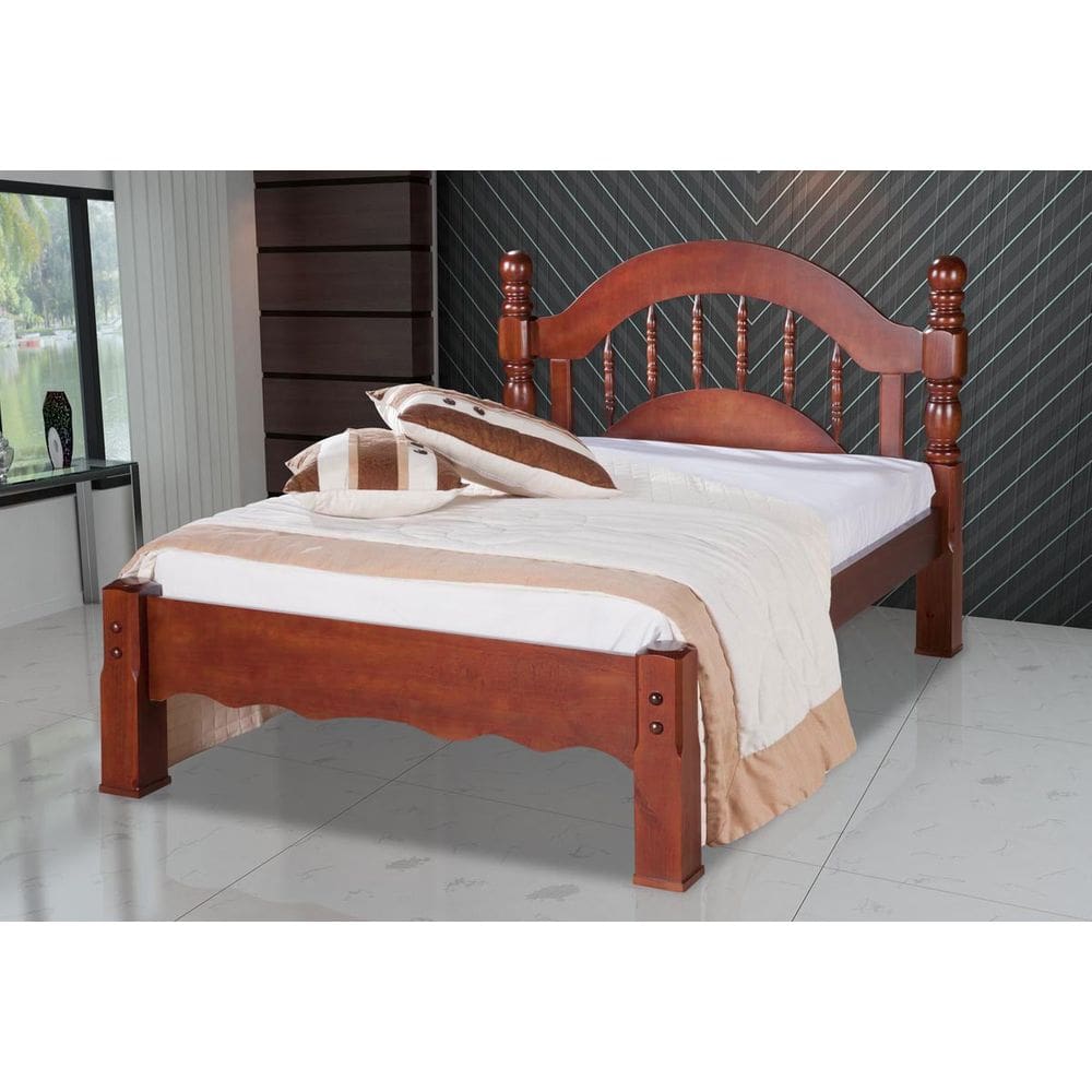 Cama Queen Size Siena De Madeira Maciça Pinus