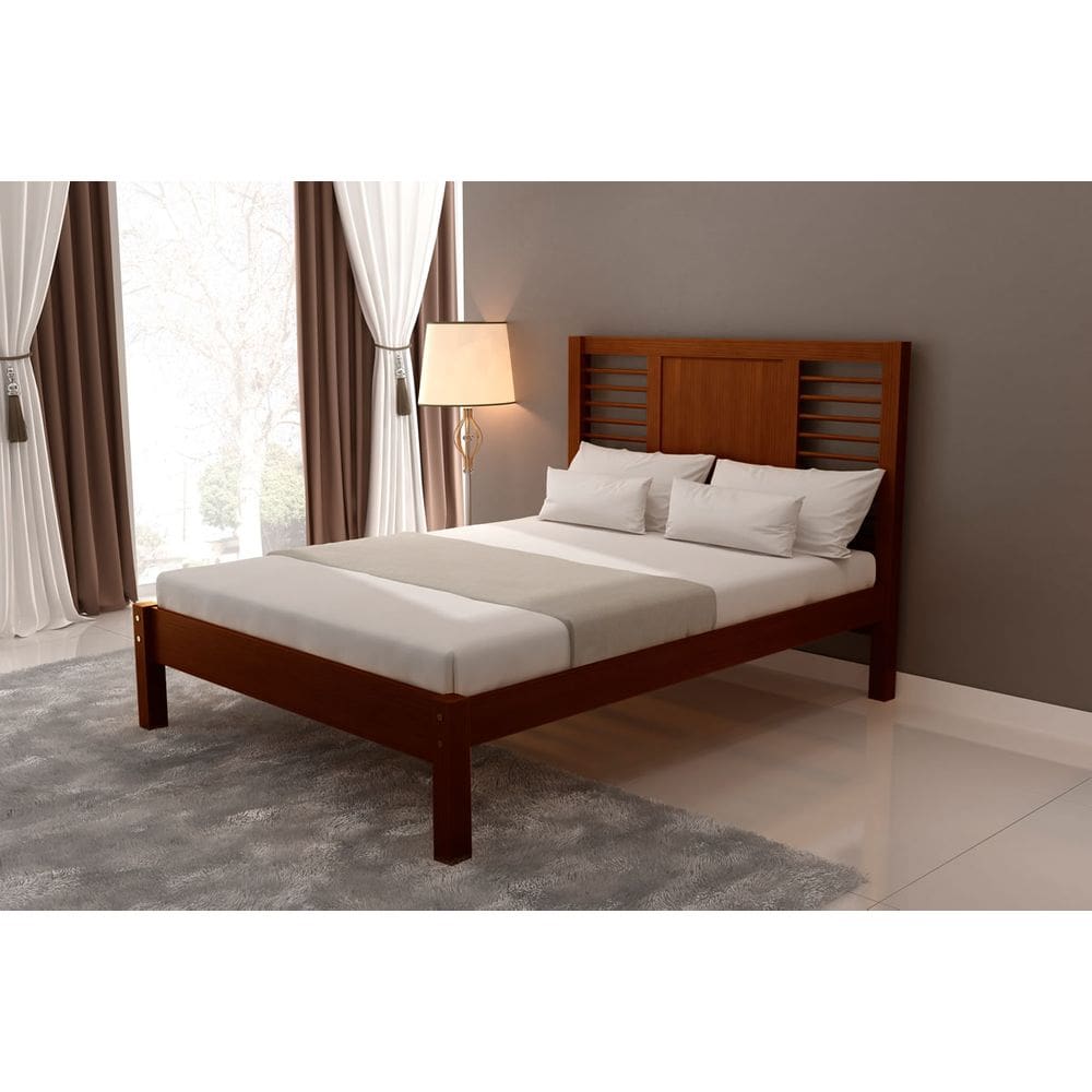 Cama De Solteiro Nápolis de Madeira Maciça Pinus