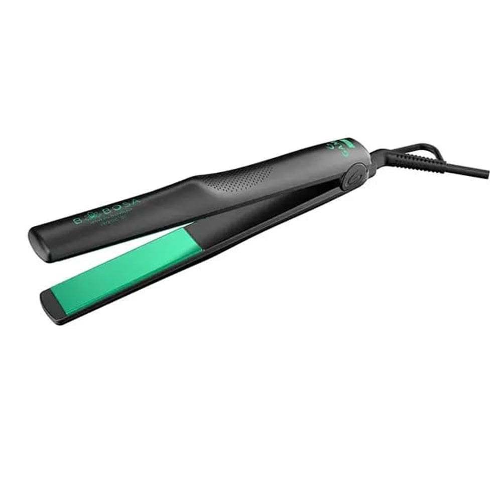 Prancha Gama Babosa Ergostyler Ceramic Íon 210°C Cabo Giratório Bivolt Preto/Verde