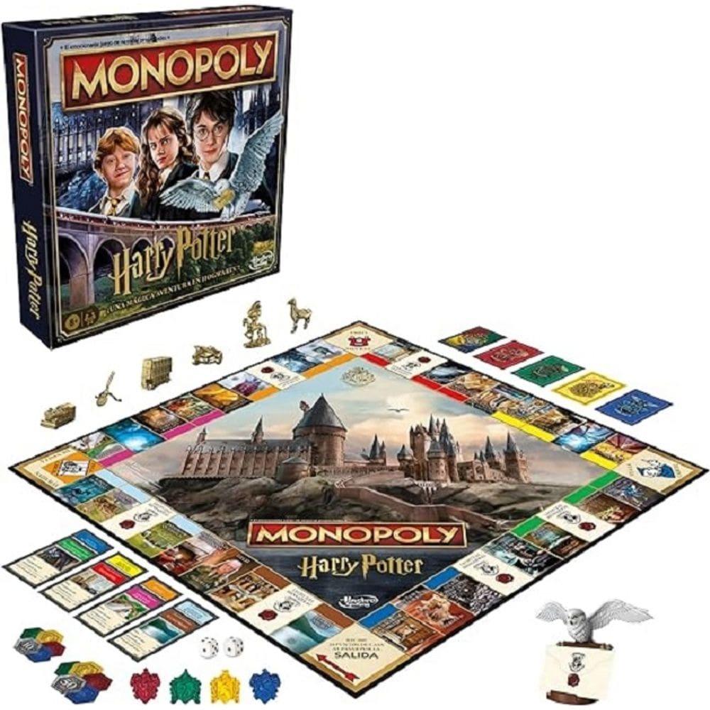 Monopoly Harry Potter - Jogo de tabuleiro Edition Aventura Magica Hogwarts – Hasbro
