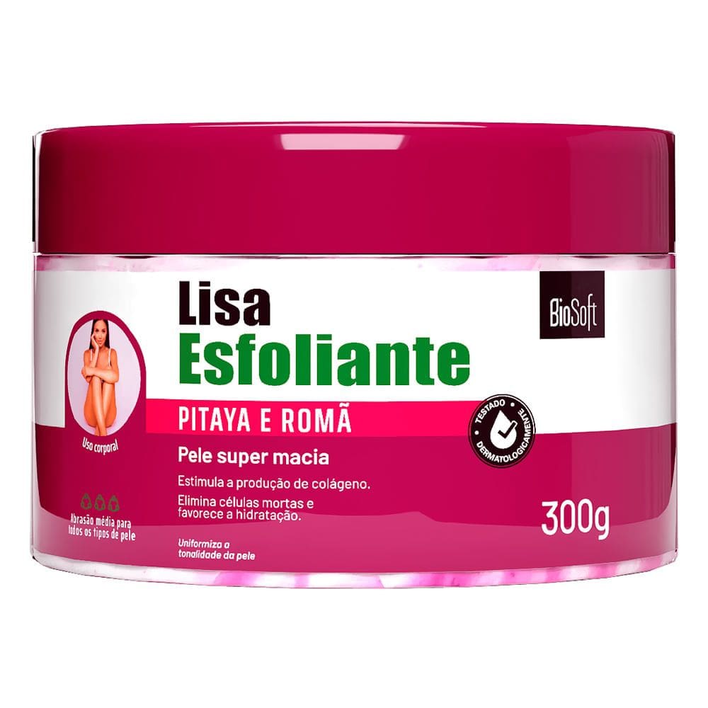 Lisa Esfoliante Corporal Bio Soft Pitaya e Romã 300g