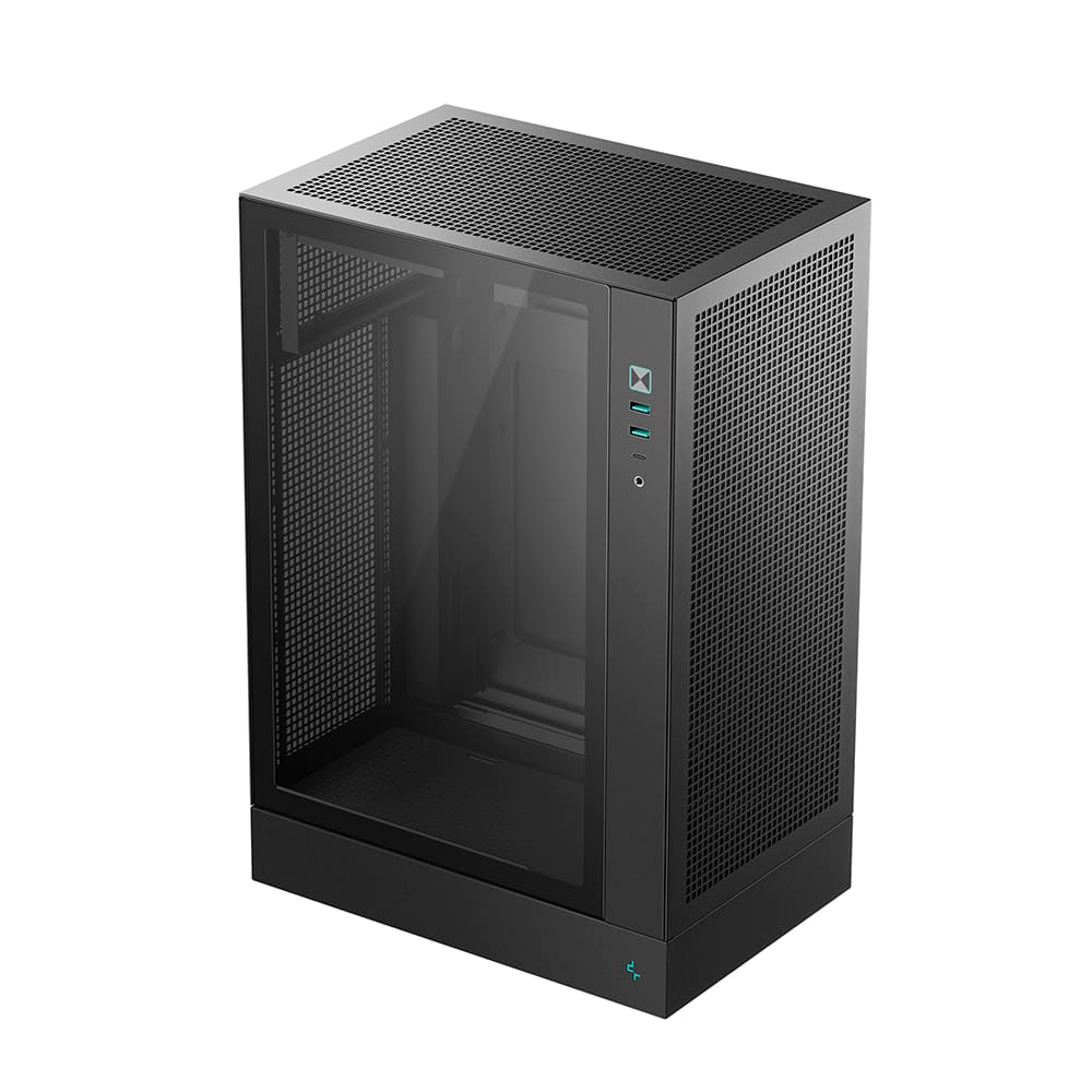 Gabinete Gamer DeepCool CH170 Plus Micro ATX Sem Fan Preto