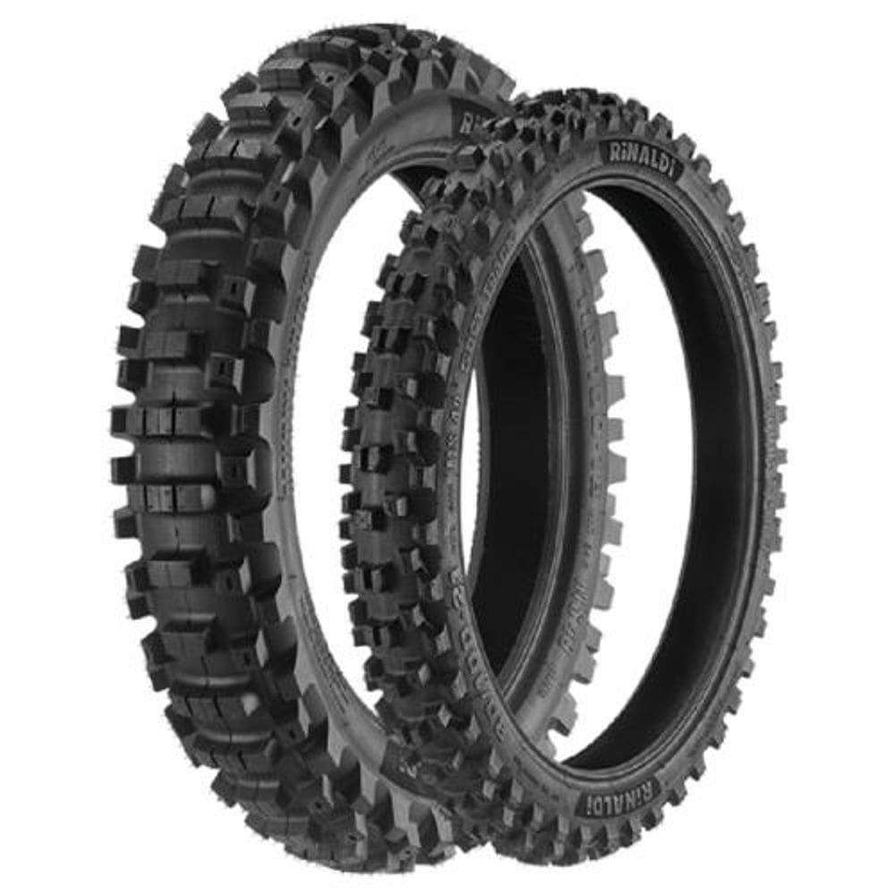 Par Pneu Enduro Trilha 120/100-18 + 90/100-21 Ms49 Rinaldi