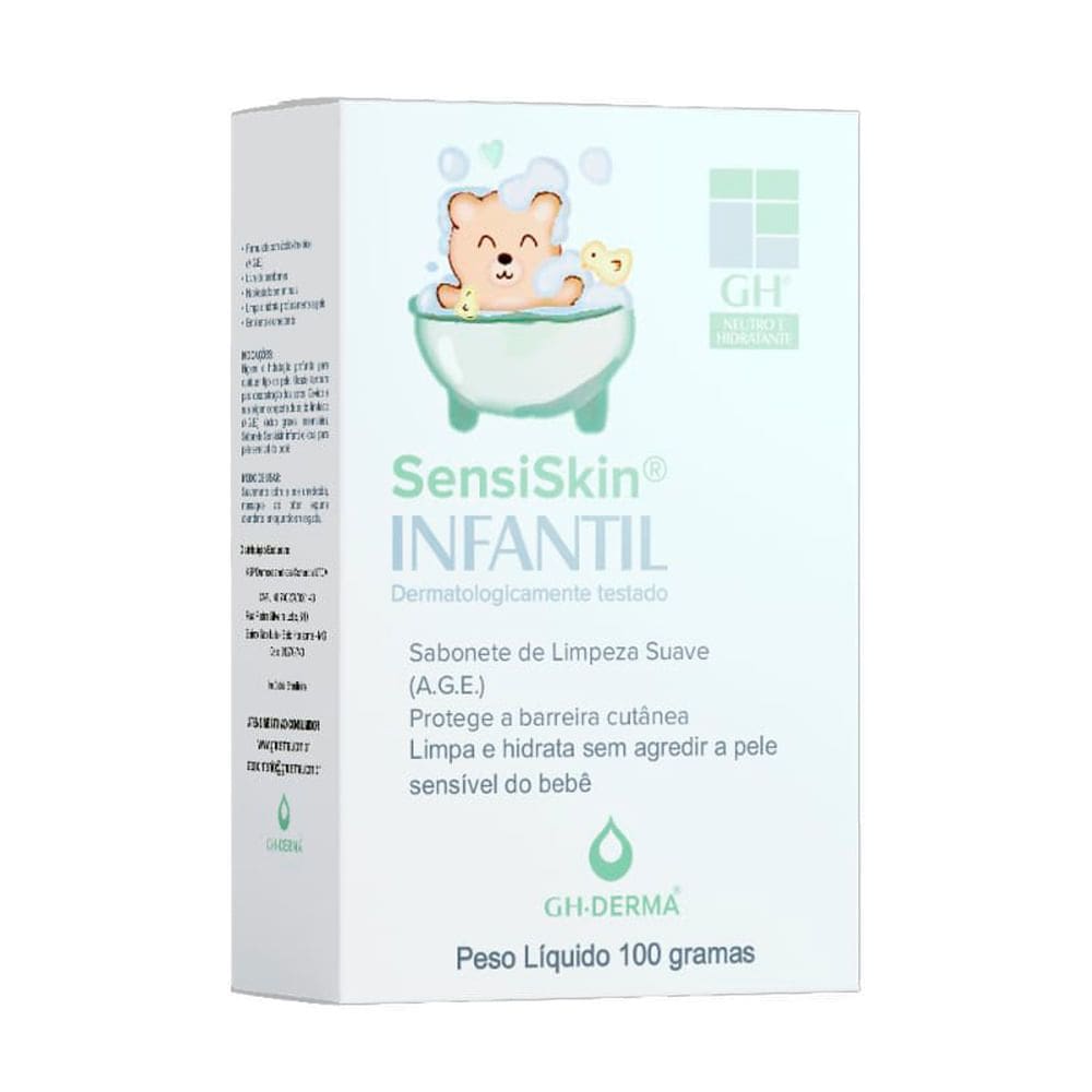 Sabonete em Barra Infantil Sensiskin GH de Limpeza Suave 100g