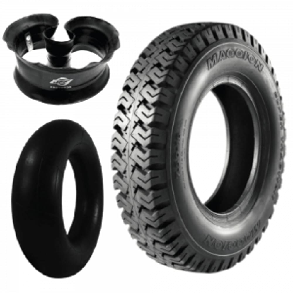 Kit Pneu 750-16 12 Lonas Super Traction Maggion + Camara + Protetor