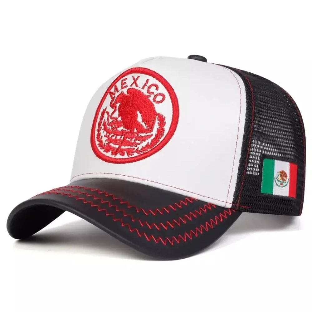 Boné de Beisebol Unissex México Águia Bordada
