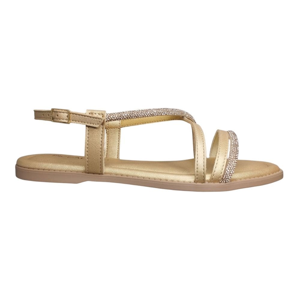 Sandália Feminina Rasteira Piccadilly Strass 508079