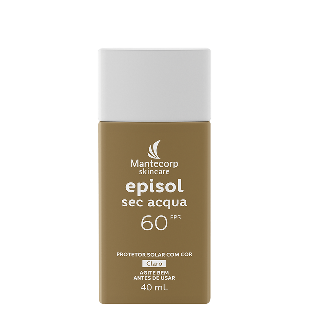 Mantecorp Episol Sec Acqua FPS60 Claro - Protetor Solar Facial com Cor 40ml