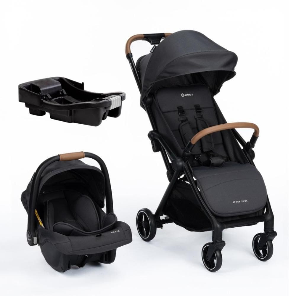 Carrinho Spark Plus com Bebê Conforto e Base Travel System Trio Black Graphite - Safety 1st